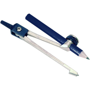 Helix Oxford Metal Compass and Pencil Black