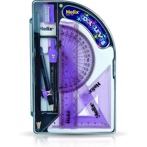 Helix Cool Curves Maths Set (Assorted Colours)