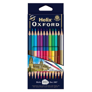 Helix Oxford Double Sided Colour Pencils (12 Pack)