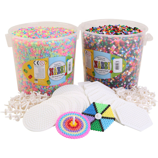 Spinning top starter kit with beads