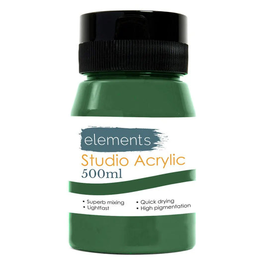 Elements 500ml Acrylic - Grass Green