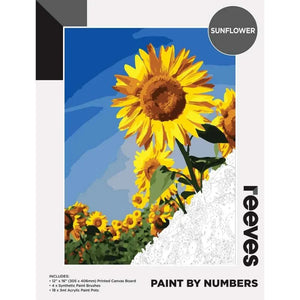 Reeves Paint By Numbers 12x16 Set - Sunflower
