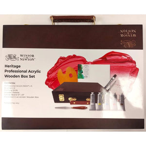 Winsor and Newton Professional Acrylic Colour Heritage Wooden Box