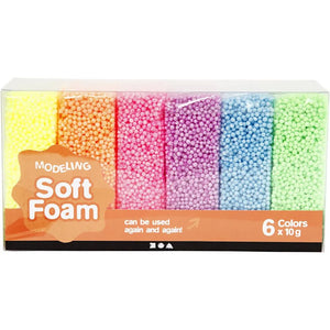 Soft Foam - Neon Colours 6x10g