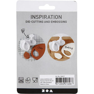 Cookie Cutters and Stamp - Star (White)
