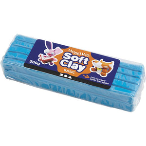 Modeling Basic Soft Clay 13x6x4cm - Blue (500g)