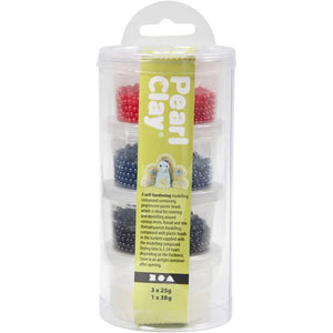 Pearl Clay - Assorted Colours 3x25+38g Kit