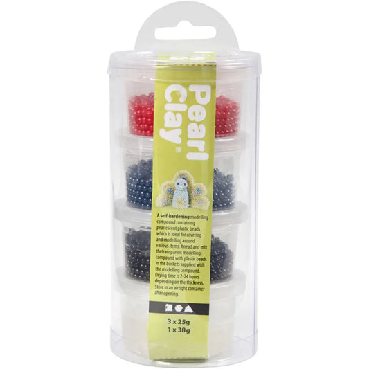Pearl Clay - Assorted Colours 3x25+38g Kit
