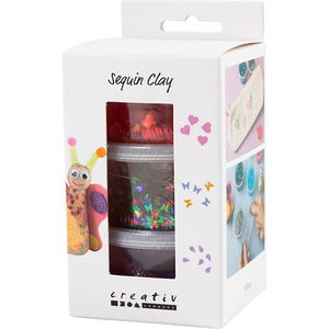 Sequin Clay - Purple/Pink Harmony (3x60g)