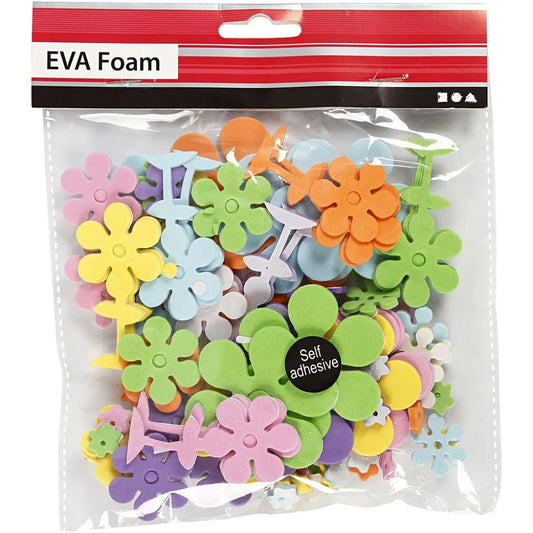 Eva Foam Flowers, Asat Colours,100