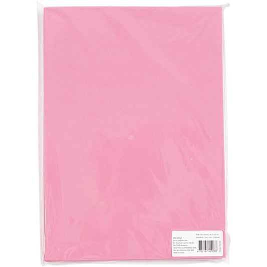 EVA Foam A4 Sheets - Rose (10 Pack)