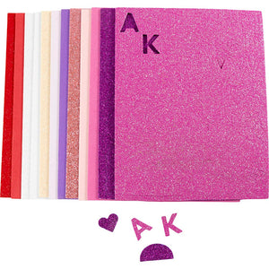 Foam Sheets 14x25cm Thickness 2mm - Purple/Pink Harmony (12 Sheets)