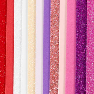 Foam Sheets 14x25cm Thickness 2mm - Purple/Pink Harmony (12 Sheets)