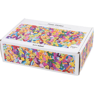 Foam Stickers - Emojis geometric shapes letters and numbers (2640 Pack)
