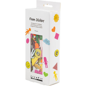 Foam Stickers - Geometry people weather smileys Size 10-40mm (175 Pack)