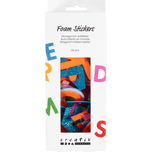 Foam Stickers - Letters 40mm Colourful (110 Pack)