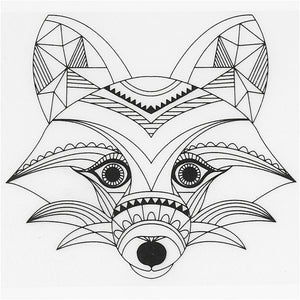 Shrink plastic sheets with motifs