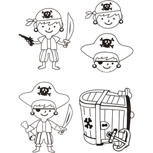 Shrink plastic sheets with motifs