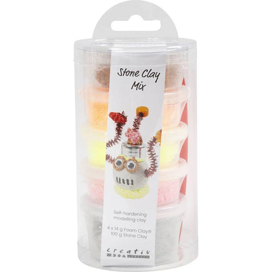 Stone Foam Clay Mix - Red/Orange Harmony 100g (1 Pack)