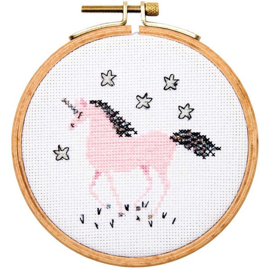 Rico Design embroidery kit image unicorn 10.5cm