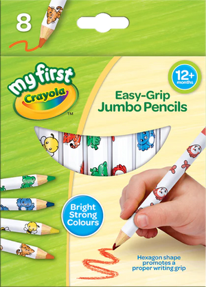 Crayola My First - Jumbo Decorated Pencils (8 Pack)