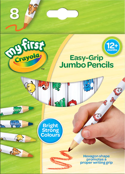 Crayola My First - Jumbo Decorated Pencils (8 Pack)