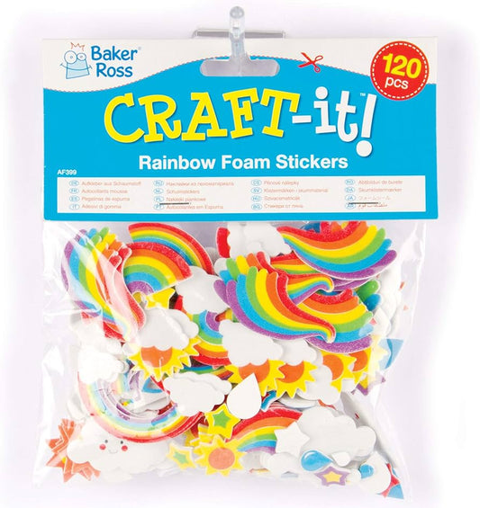 Rainbow Foam Stickers (Pack of 120)