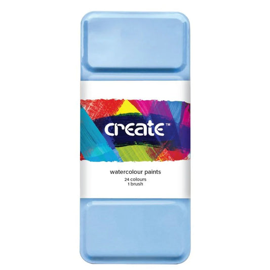 Create Watercolour Paint - 24 Paint Tin