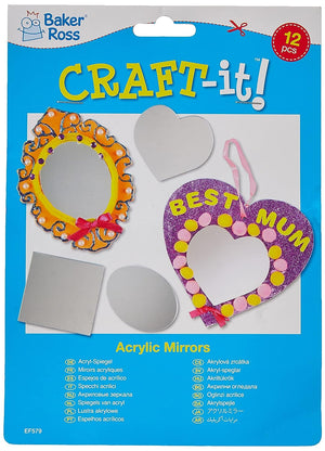 Acrylic Mirrors (Pack of 12)