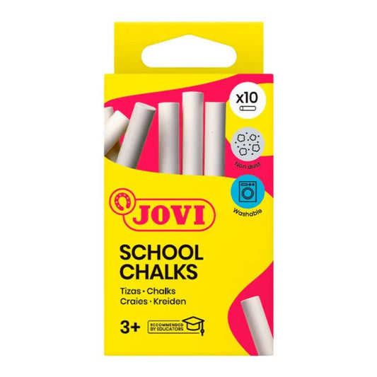 Jovi School Chalks - White (Box of 10)