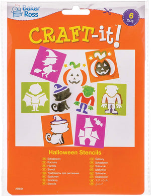 Halloween Stencils (Pack of 6)