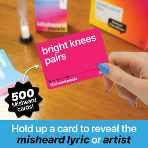 Misheard Music Card Game