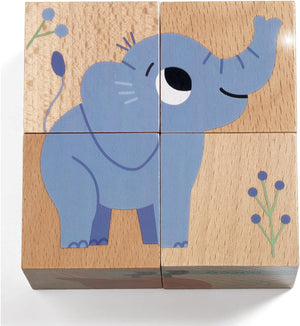 Djeco Wooden Puzzle - Wild Animals 