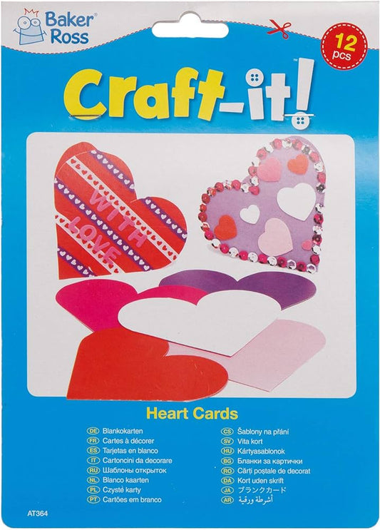 Heart Greeting Cards (Pack of 12)