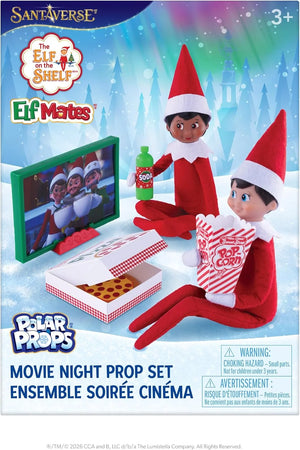 Elf on the Shelf Polar Props: Movie Night Prop Sets