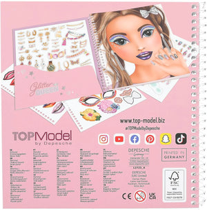 TOPModel Sticker Book - Dress Me Up Face Glitter Queen