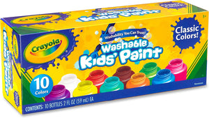 Crayola Washable Kids Paint - Classic Colours (10 Pack)