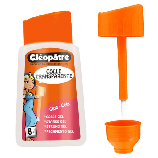 Cleopatre Transparent Gel Adhesive and Brush - 80g