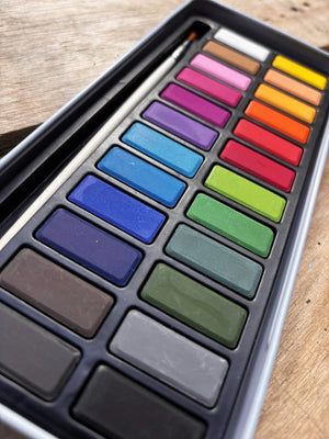 Create Watercolour Paint - 24 Paint Tin