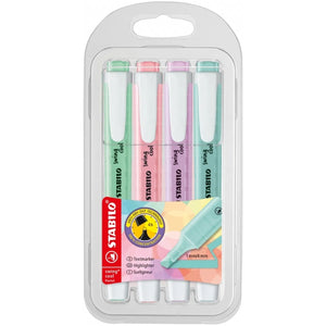 STABILO Swing Cool Wallet of 4 - Fluorescent Colours