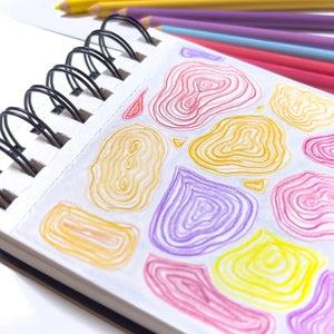 Elements Wire-O Hard Cover Sketch Book Landscape - A5