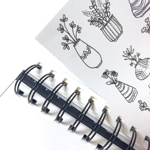 Elements Wire-O Hard Cover Sketch Book Black Portrait - A5
