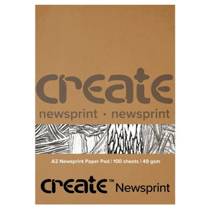Create Newsprint A2 Bound -  100 Sheets