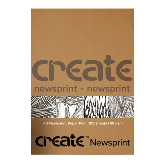 Create Newsprint A3 Bound - 100 Sheets