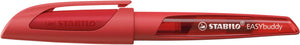 Stabilo Ergonomic EASYbuddy A Nib Fountain Pen - Coral/Red (Blue Ink Cartridge)