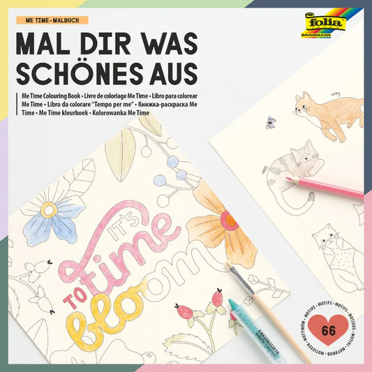 Colouring Book 23x23cm - Me Time (40 Sheets)