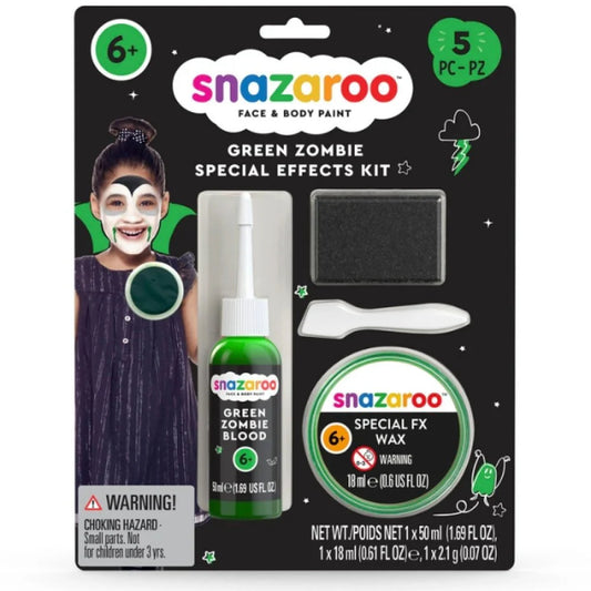 Snazaroo Special FX - Green Zombie Gel Kit