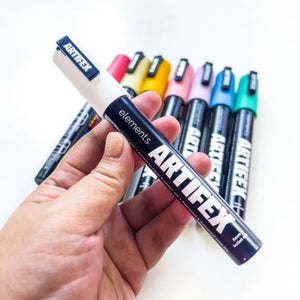 Elements Artifex Acrylic Markers 2-6mm - Pastel (8 Pack)