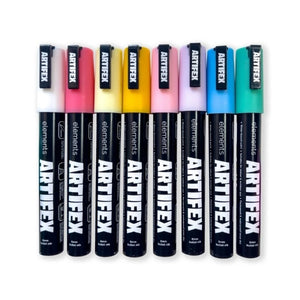 Elements Artifex Acrylic Markers 2-6mm - Pastel (8 Pack)