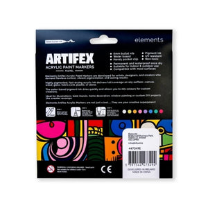 Elements Artifex Acrylic Markers 2-6mm - Pastel (8 Pack)